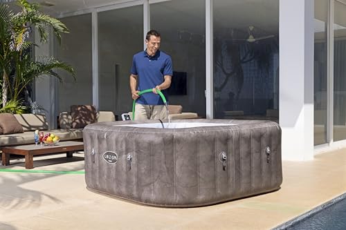 Bestway Lay-Z-Spa Rome Whirlpool 180x180cm – 6 Personen, 140 AirJet-Düsen, App-Steuerung, Heizung