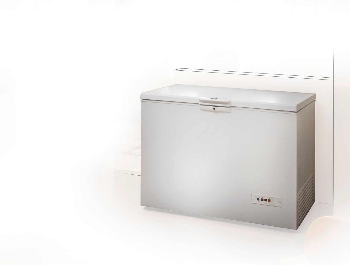 Whirlpool WHM39112 Gefriertruhe 394L A++ SuperFreeze Innenbeleuchtung Door Balance leise 42dB
