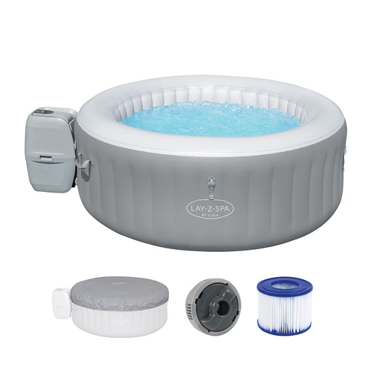 Bestway LAY-Z-SPA St. Lucia Whirlpool Ø170cm – 2-3 Pers., 110 AirJets, Frostwächter, ganzjährig