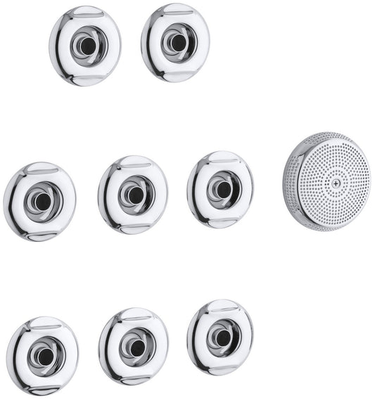 KOHLER K-9698-CP Flexjet Whirlpool Verkleidungsset 8 Düsen poliertes Chrom