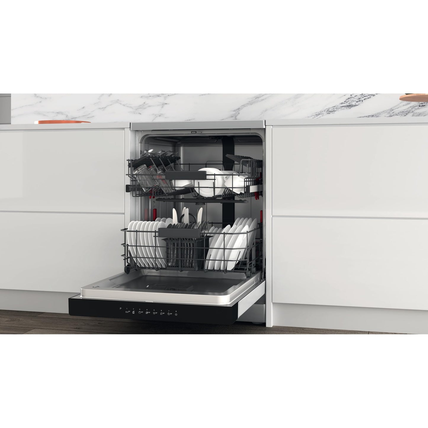 Whirlpool WFC3C42PX Geschirrspüler 60cm 14 Maßgedecke 42dB Edelstahl Freistehend